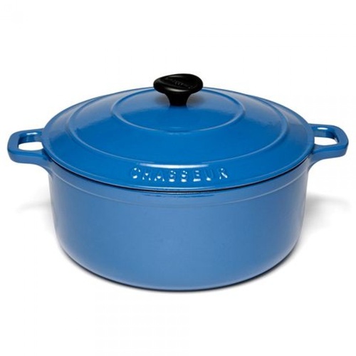 260mm Cast Iron Round French Oven Sky Blue