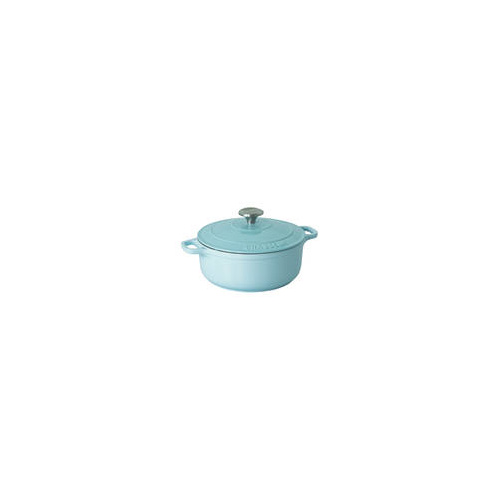 260mm Cast Iron Round French Oven Duck Egg Blue