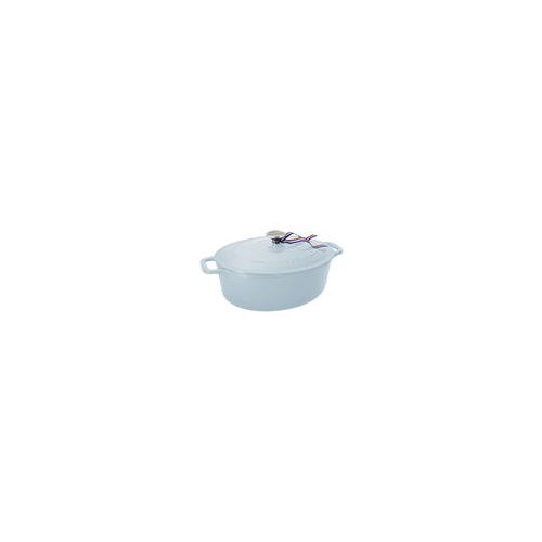 270mm Cast Iron Oval French Oven Duck Egg Blue