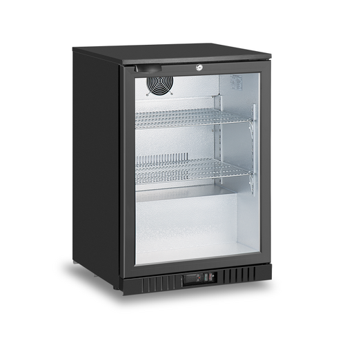Atosa Single Door Underbench Chiller, Black, Hinged door