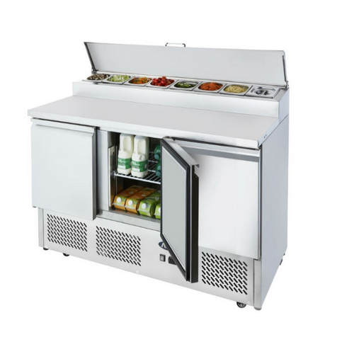 Atosa Three Door Open Top Salad Prep Chiller 