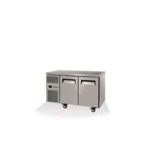 Skope Reflex Two Door Underbench Freezer with Stainless Steel Top