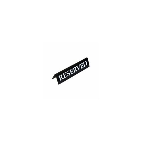 200x50mm Reserved Sign Black