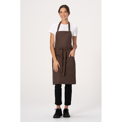 Lockharte Canvas Bib Apron Espresso