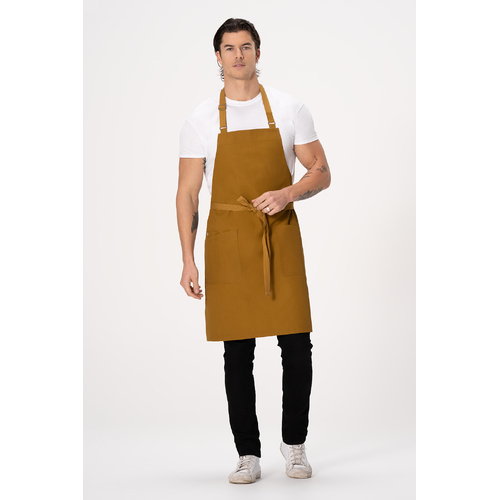 Lockharte Canvas Bib Apron Mustard