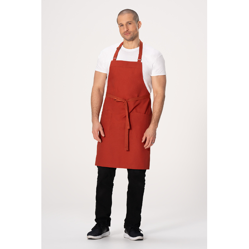 Lockharte Canvas Bib Apron Rust
