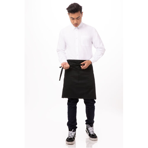 Apron Bib Pocket Black 