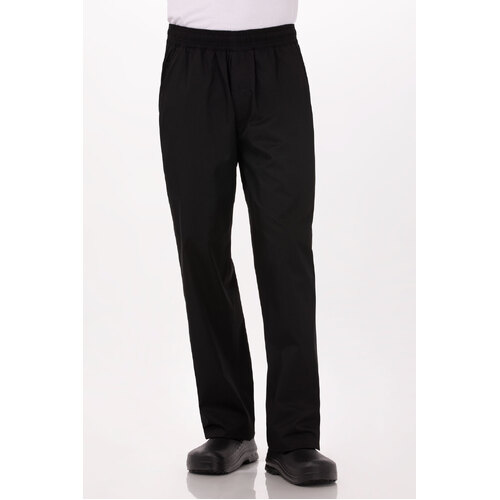 Light Weight Basic Baggy Pant Black (Size) - BBLW-BLK-(size)