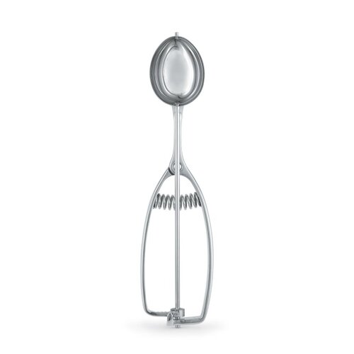Oval Stainless Steel Squeeze Handle Disher - 68ml