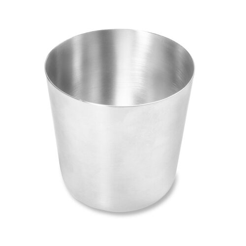 Chip Cup Brushed Stainless Steel, 86mm Dia